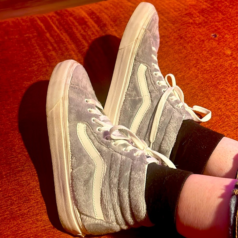 Fuzzy wuzzy high top vans